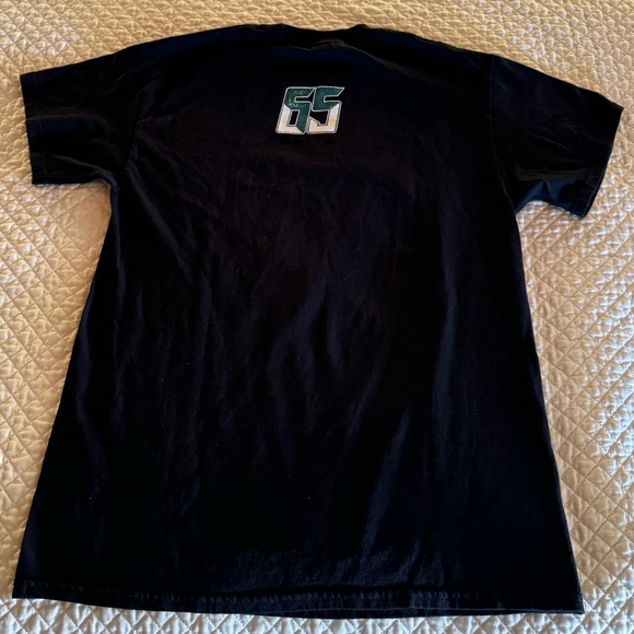 Philadelphia Eagles Black T-shirt - Home Dogs Gonna Eat Size M - Picture 3 of 7